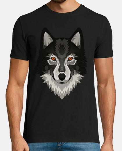 T-shirt sguardo da lupo