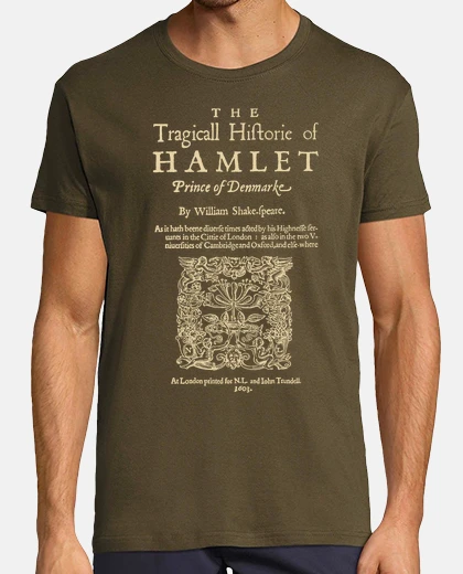 Tee-shirt shakespeare, hameau 1603 vêtements sombres