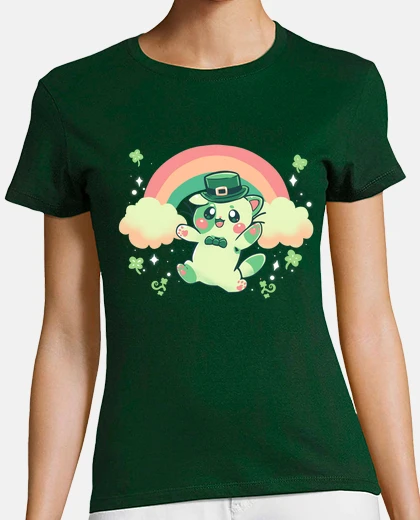 Tee-shirt shamrock kitty - chemise femme