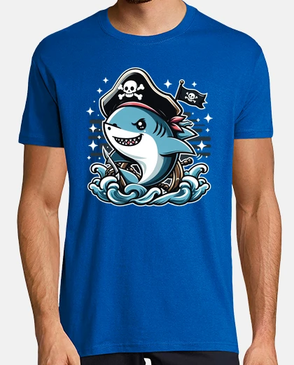 Playera shark pirate