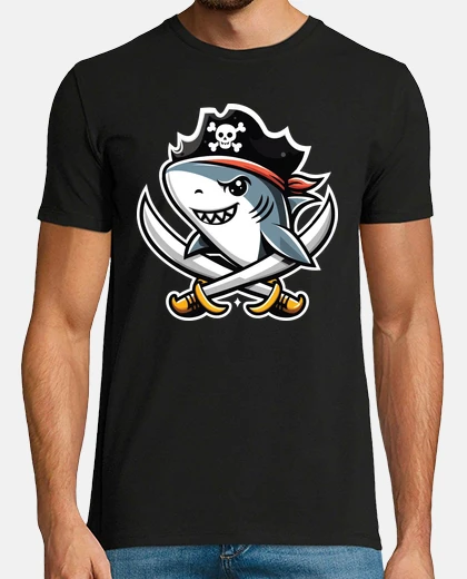 Playera shark pirate