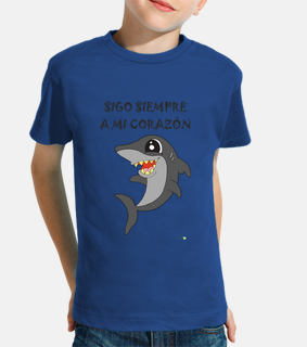 shark t-shirt - i always follow my heart