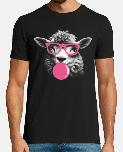 T-shirt sheep pink glasses lgbt queer party