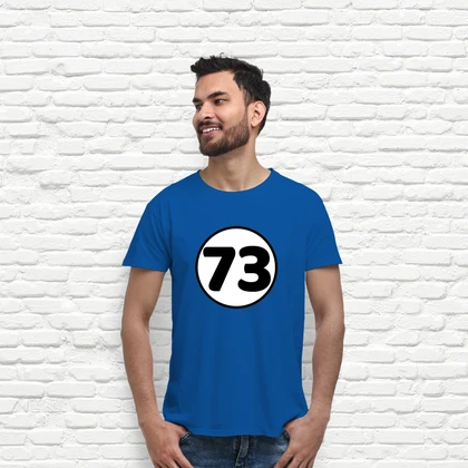 The Big Bang Theory Sheldon 73 DA UOMO T-Shirt The Big Bang Theory Sheldon 73 DA UOMO T-Shirt