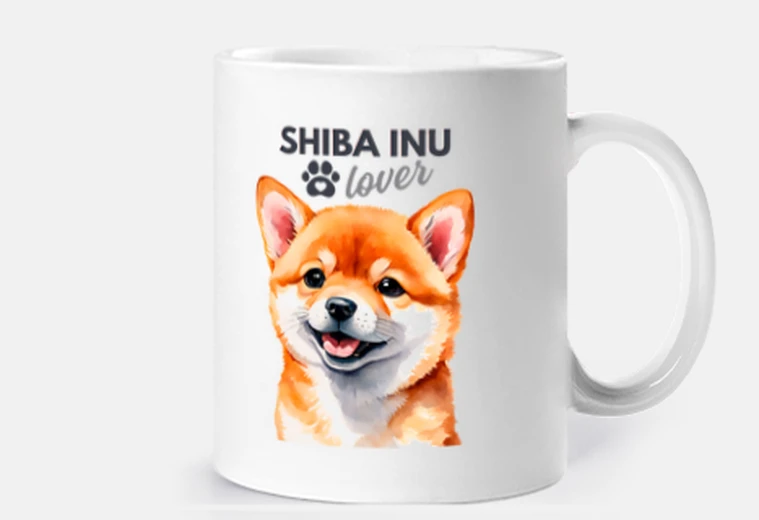 Cup shiba inu dog lover