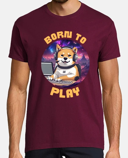T-shirt shiba inu player