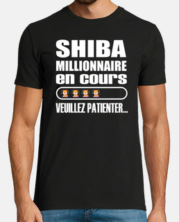 Shiba millionnaire en cours t-shirt