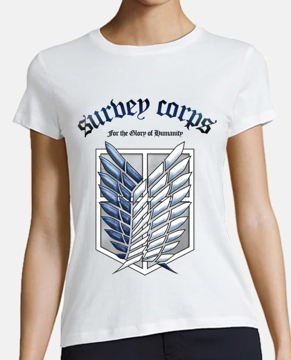 T-shirt Shingeki not kyojin survey corps - blue /