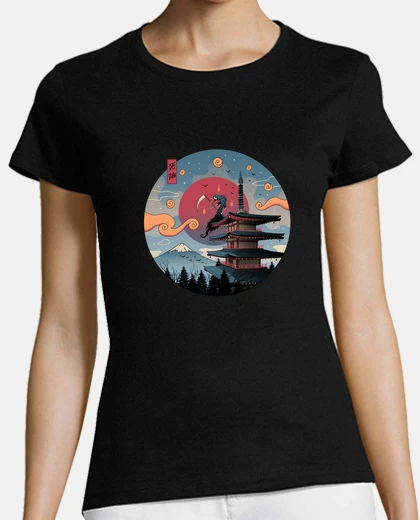 Playera shinigami en edo camisa mujer