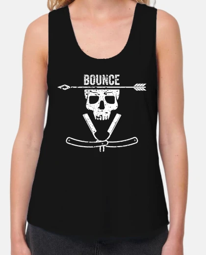 Tee-shirt shirt de crâne rebond femme