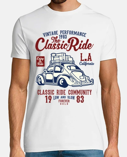 T-shirt Shirt design di auto d'epoca: il giro classico