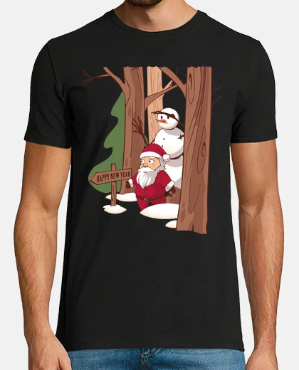 T-shirt shirt No christmas Santa Claus Happy Ne
