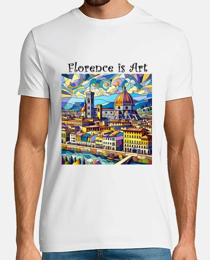 T-shirt Shirt uomo Florence is Art mod.1