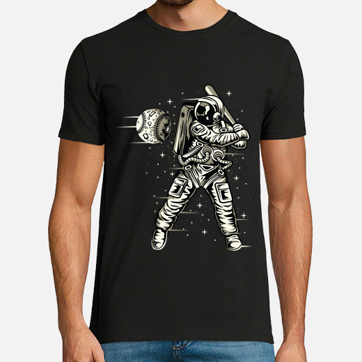 shirt astronautes: design baseball spatial