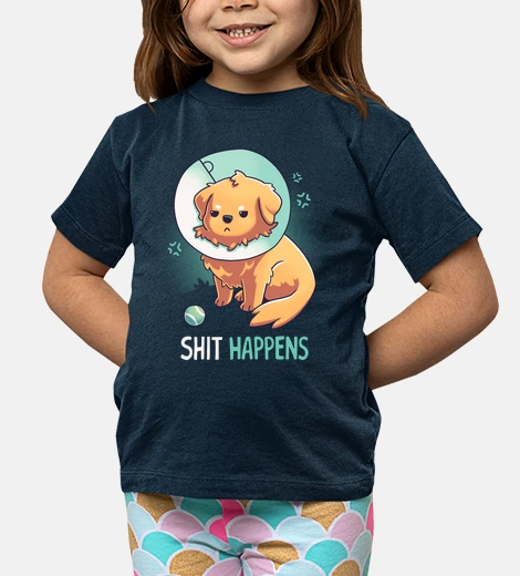 Kids shit happens dog cone of shame