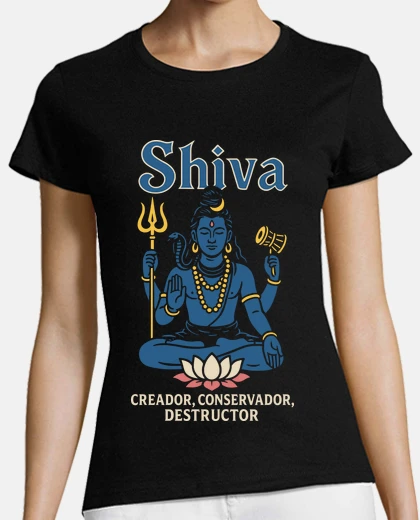 T-shirt Shiva dio indù Buddha essere supremo