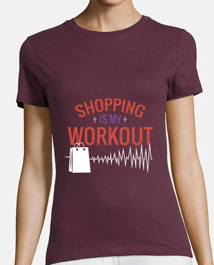 Tee-shirt shopping c est mon travail, addict ,tendances actuelles 