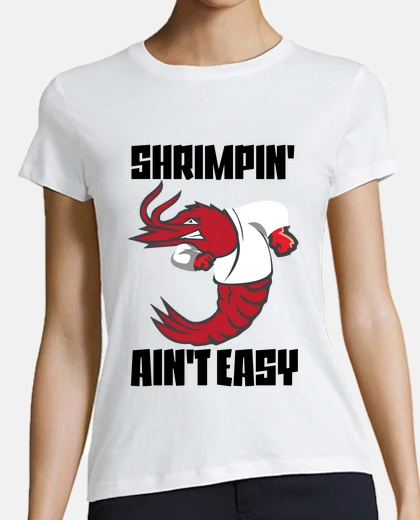 Camiseta shrimpin no es fácil jiu jitsu de camar