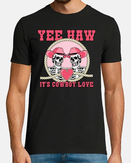 T-shirt sì com39è amoree cow boy