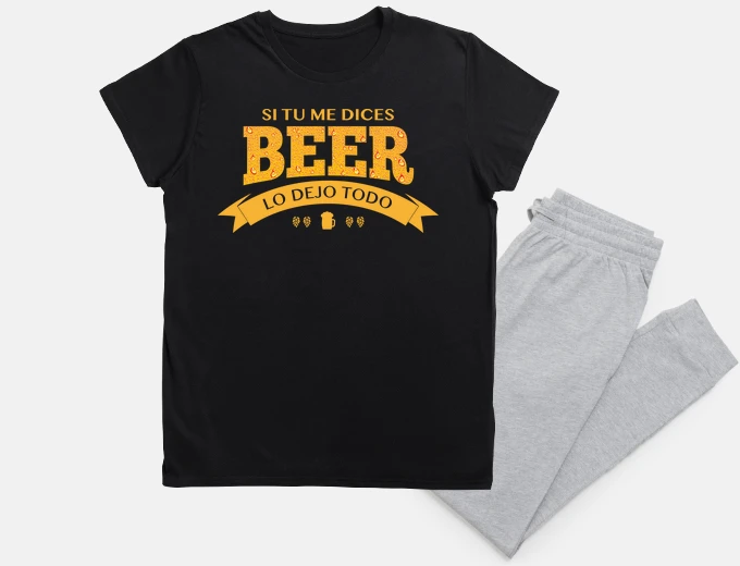 Pijama Si tu me dices Beer lo dejo todo