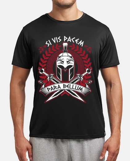 T-shirt si vis pacem per bellum frasi latine messaggi roma romani spqr cesar