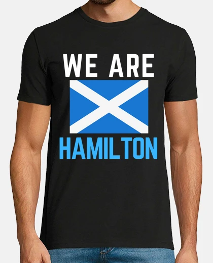 T-shirt siamo hamilton scozia bandiera sport