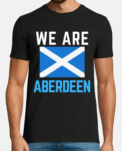 T-shirt siamo sport bandiera aberdeen scozia