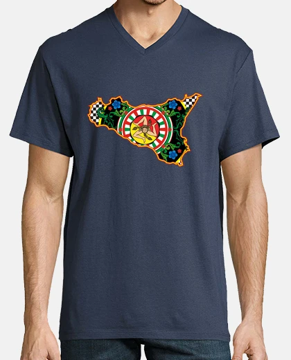 T-shirt Sicilia Maiolica Trischele