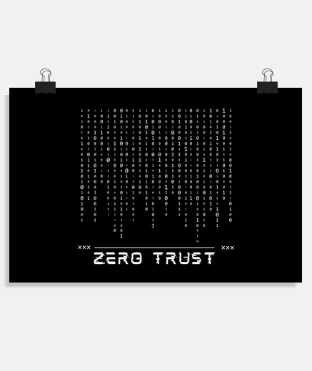 Poster sicurezza informatica Zero Trust