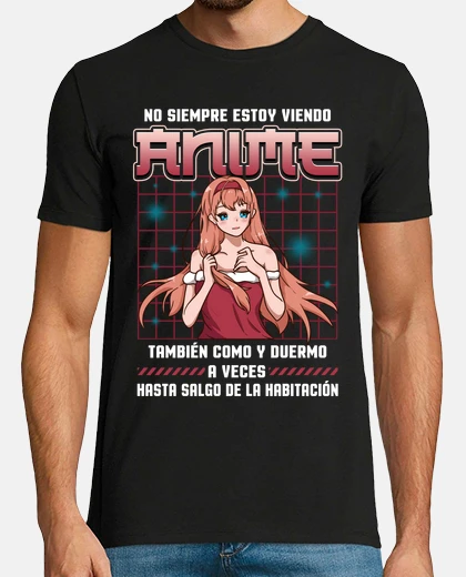 Camiseta Siempre Viendo Anime Otaku Manga Naruto Dragon Ball Japonés