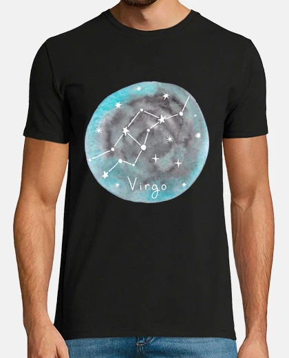 Tee-shirt signe astrologique de la vierge ,caractère, 