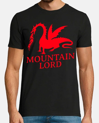 T-shirt signore della montagna drago rosso