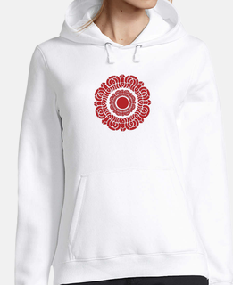 signore loto rosso hoodie