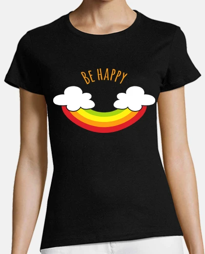 T-shirt sii felice rainbow