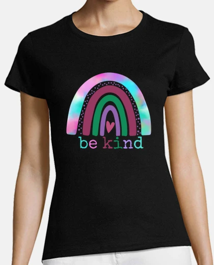 T-shirt sii gentile hippie tie dye edificante vibrazioni positive felici