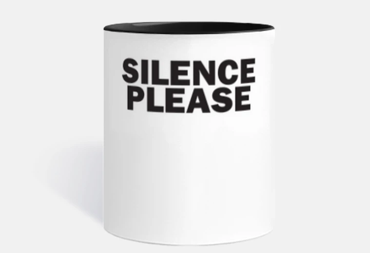Tazza Silenzio per favore