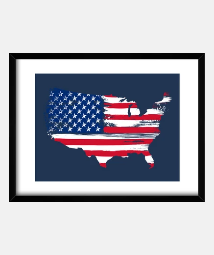 Quadro silhouette americano