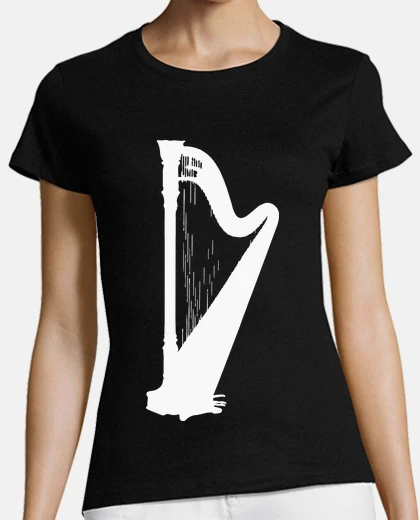 T-shirt silhouette arpa instru men al bianco mu