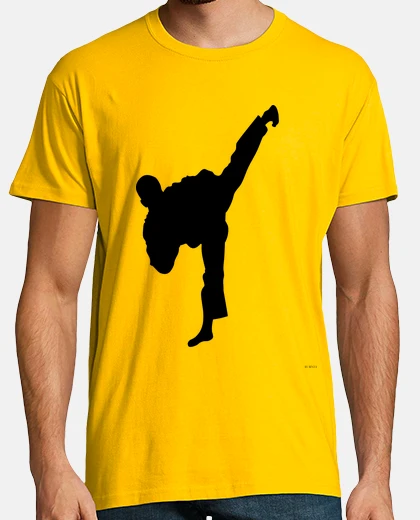 Tee-shirt silhouette de karatéka