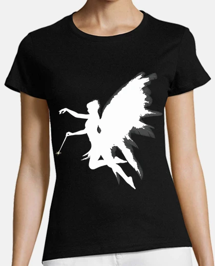 T-shirt silhouette fata con bacchetta magic al 