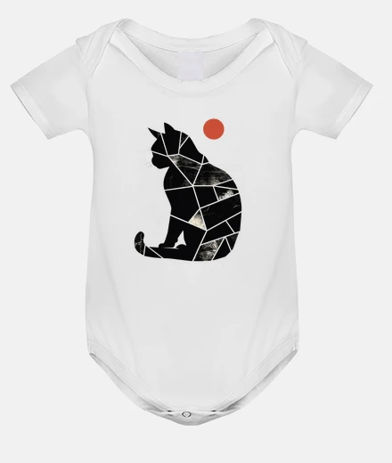Kids silhouette Geometry Kitten Lover