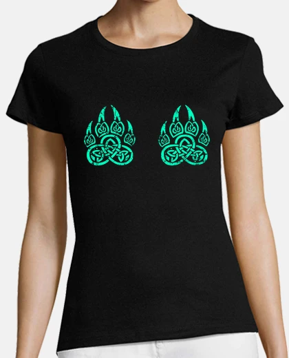 Tee-shirt Silhouette pattes de loup nordique Viki