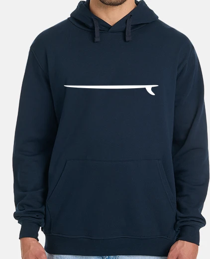 Hoodie silhouette surfboard for surfers sport adventure sea and surf