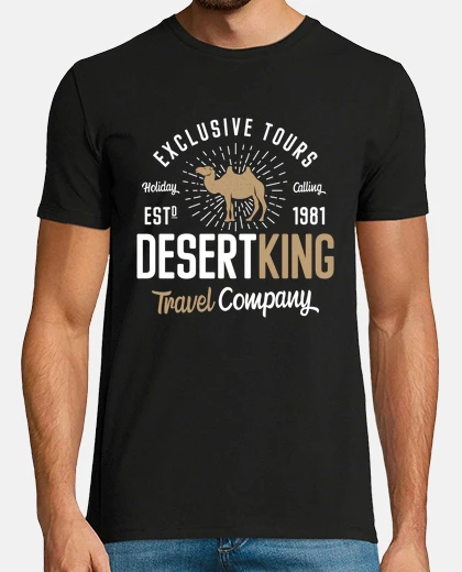 T-shirt silhouette t-shirt vintage deserto cammello 1981 animali