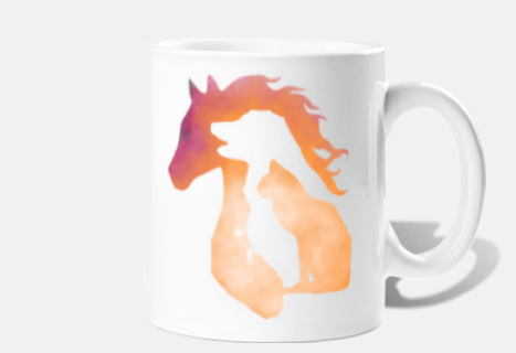 POLYMARK Coffret cadeau Cheval : Mug, stylo et notebook pas cher