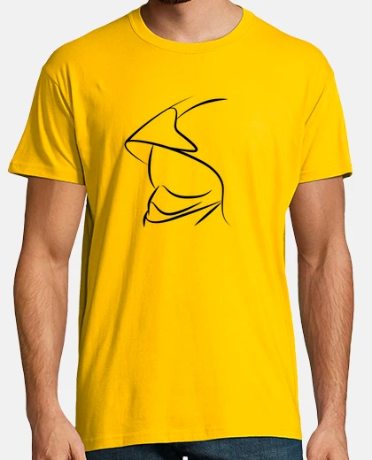 Camiseta Silueta Casco Bombero F1 Amarilla