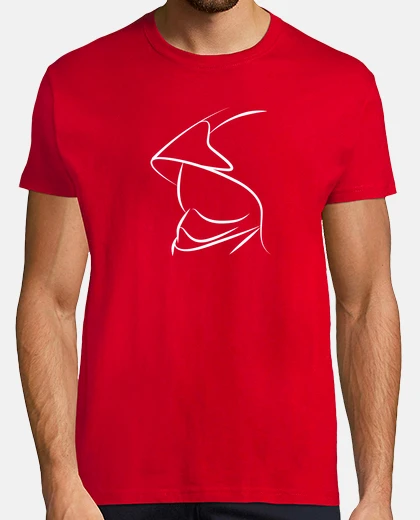 Camiseta Silueta Casco Bombero F1 Roja