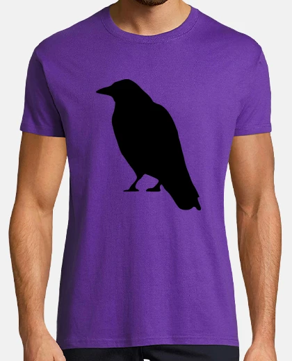 Camiseta Silueta de Cuervo
