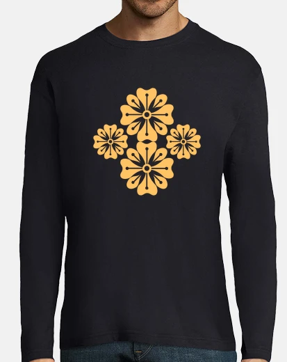 T-shirt simboli dei fiori cinesi