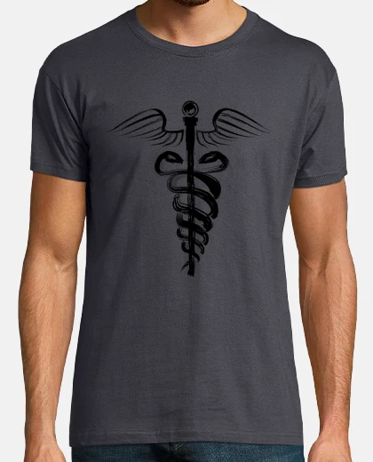 T-shirt simbolo caduceo - black edition